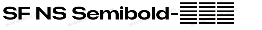 SF NS Semibold字体转换